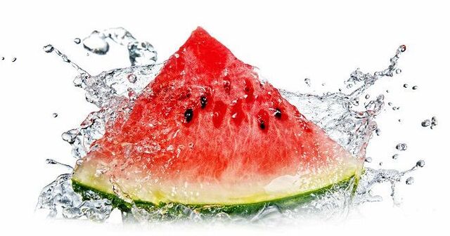 Watermelon is a sweet berry suitable for diet